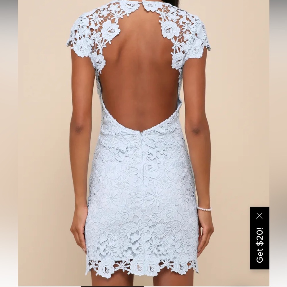Open Back Lace Dress